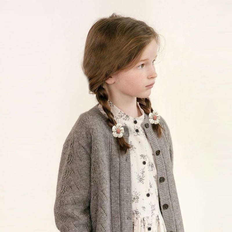 DED Baby Hair Ties with Bows, 20pcs Baby Hair Bows Elastic Ponytail Holders Toddler Hair Accessories for Infants Baby Girls - Image 5